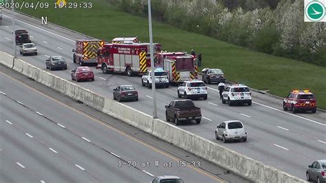 I 70 east ohio accident today - Exit ramp from I-75 Northbound at Exit 57 to Wagner Ford Rd lane blocked due to crash. ... SR 118 south to SR 219 east to US 127 north to SR 29. ... Part of I-70 in Clark County to be closed this ...